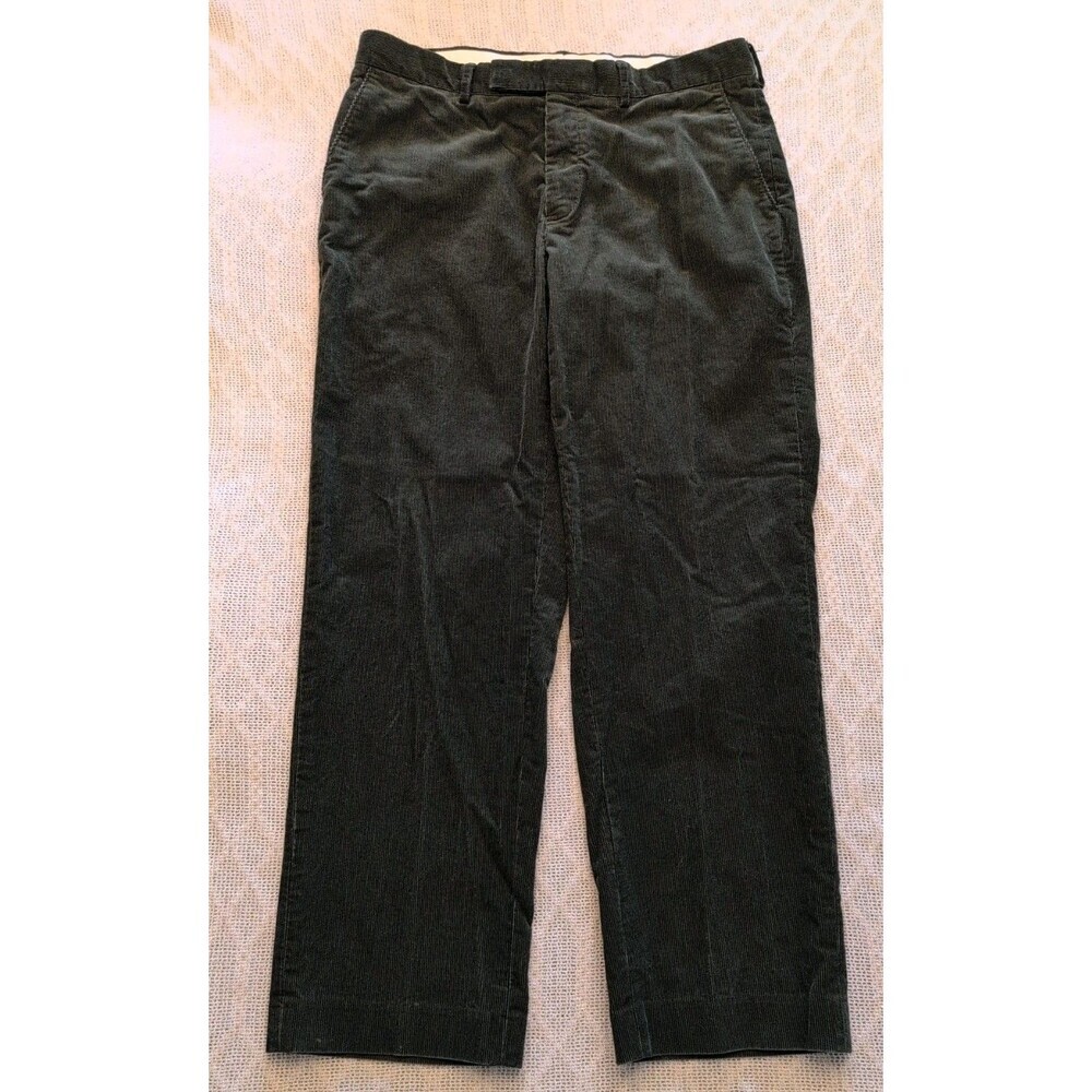 Polo Ralph Lauren Preston Corduroy Pants Men’s 35x30 Dark Green Baggy Y2K Skater